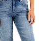 Bermuda feminina estilo &amp; co jeans raw edge azul tamanho 6