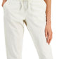 Calça feminina estilo &amp; co com punho, bege, tamanho grande