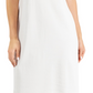 Vestido feminino Karen Scott com recorte em formato de coração, branco, tamanho grande