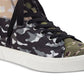 Tênis masculino Sun + Stone com estampa de bandana e patchwork, cadarço, cano alto, verde, tamanho 12 M