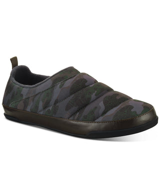 Sun + Stone Masculino Camuflagem Puxador Goring Comfort Quilted Derek Bico Redondo Plataforma Slip On Sapatos Verde Tamanho 11 M