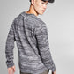 E agora este suéter masculino regular fit mesclado escovado cinza tamanho GG