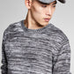 E agora este suéter masculino regular fit mesclado escovado cinza tamanho GG