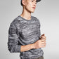 E agora este suéter masculino regular fit mesclado escovado cinza tamanho GG