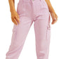 Calça Chino Cargo Bowie Feminina GUESS Roxa Tamanho 27