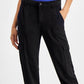Calça cargo feminina Bowie da GUESS, preta, tamanho 29