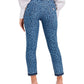 Calça jeans feminina GUESS com estampa animal azul