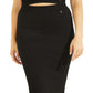 Saia suéter canelada Margot feminina GUESS preta tamanho X-S