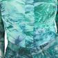 Blusa de malha franzida Kimbra feminina GUESS, azul, tamanho grande