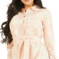 Vestido-camisa com cinto Shonda GUESS feminino rosa tamanho pequeno