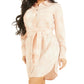 Vestido-camisa com cinto Shonda GUESS feminino rosa tamanho pequeno