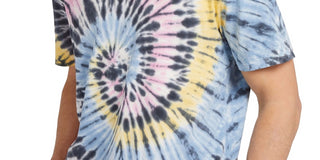 Camiseta masculina GUESS Lemon Mist Tie Dye Azul Tamanho XX-G