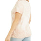 Camiseta feminina GUESS Stargazing Easy de algodão, bege, tamanho grande