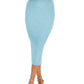 Vestido feminino GUESS sem mangas com decote halter e canelado Mariposa, azul, tamanho pequeno