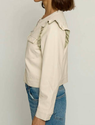 Central Park West - Jaqueta vegana com babados