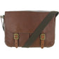 Bolsa de viagem pequena de couro Buckner masculina Fossil, marrom, tamanho regular