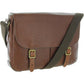 Bolsa de viagem pequena de couro Buckner masculina Fossil, marrom, tamanho regular