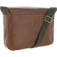 Bolsa de viagem pequena de couro Buckner masculina Fossil, marrom, tamanho regular