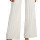 Calça de malha Tamara Cable GUESS feminina, branca, tamanho X-S