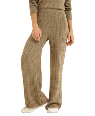 Calça feminina GUESS Tamara Cable Knit Verde Tamanho X-G