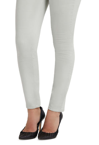 Calça jeans skinny GUESS feminina 1981 de cintura alta, verde, tamanho 24x29