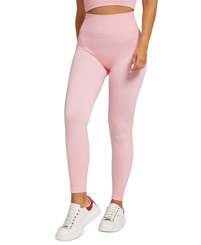 Leggings femininas sem costura GUESS Alma rosa tamanho XX-S