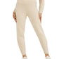 Calça de corrida feminina GUESS Es Reeda bege tamanho médio