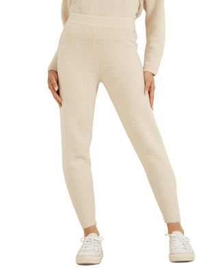 Calça de corrida feminina GUESS Es Reeda bege tamanho médio