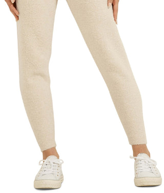 Calça de corrida feminina GUESS Es Reeda bege tamanho médio