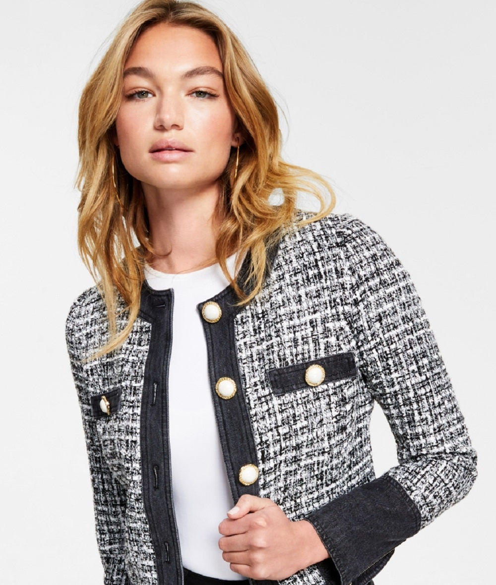Jaqueta GUESS Gloria Feminina Branca Tamanho Médio