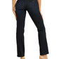 Calça jeans feminina sexy de perna reta GUESS, azul, tamanho 28x32
