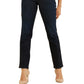 Calça jeans feminina sexy de perna reta GUESS, azul, tamanho 28x32