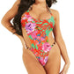 Maiô estampado feminino GUESS vermelho tamanho grande