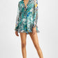 Macacão feminino GUESS Emma Silk com babados, branco, tamanho X-S