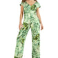 Macacão GUESS Candice Tropical Print Feminino Verde Tamanho Pequeno