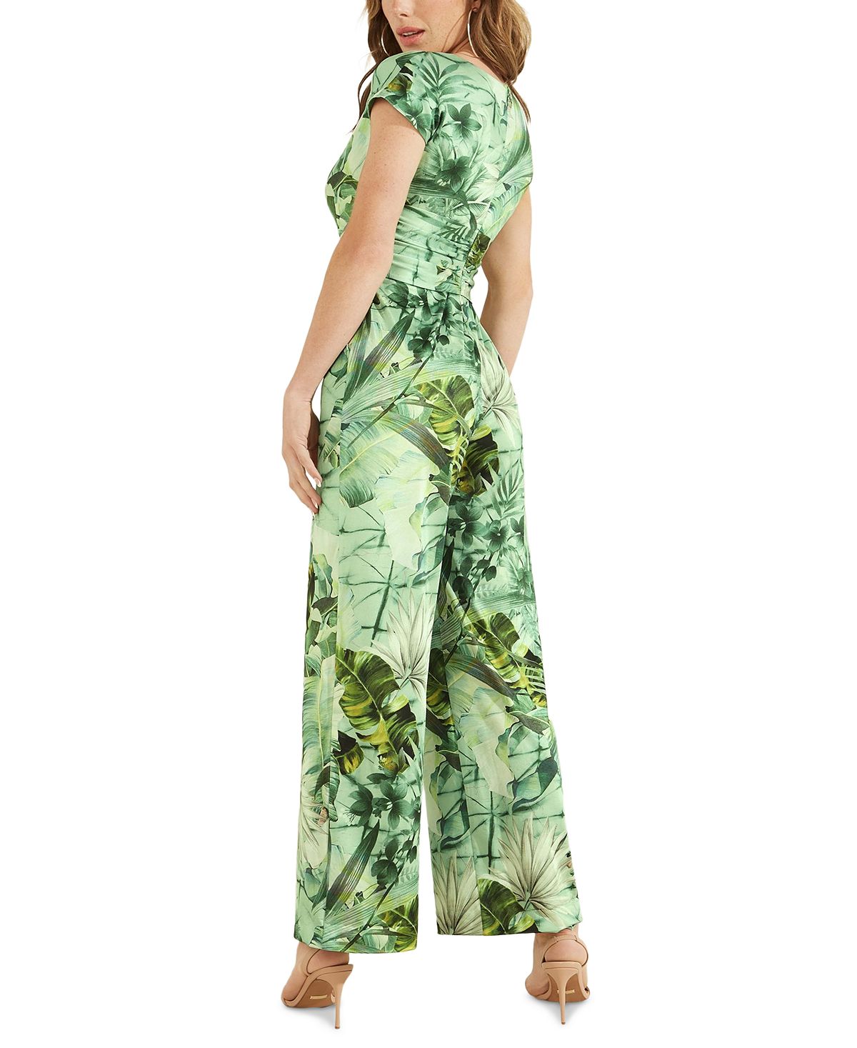 Macacão GUESS Candice Tropical Print Feminino Verde Tamanho Pequeno
