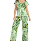 Macacão GUESS Candice Tropical Print Feminino Verde Tamanho X-Grande