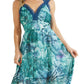 Vestido longo feminino Chrissy da GUESS, azul, tamanho pequeno