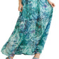 Vestido longo feminino Chrissy da GUESS, azul, tamanho médio