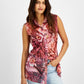 Camisa sem mangas Clouis feminina GUESS rosa tamanho grande