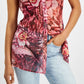 Camisa sem mangas Clouis feminina GUESS rosa tamanho grande