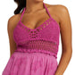 Top Halter Hailey GUESS Feminino Roxo Tamanho P