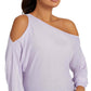 Suéter GUESS Audrey One Shoulder Feminino Roxo Tamanho Grande