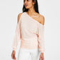Suéter GUESS Audrey One Shoulder Feminino Rosa Tamanho P