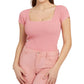 Suéter curto feminino GUESS Marlene rosa tamanho X-G