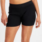 Shorts canelados GUESS Denise feminino, preto, tamanho médio
