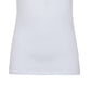 Camiseta feminina GUESS com logo e ilhós, branca, tamanho extragrande