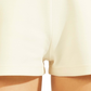 Shorts GUESS Britney com cordão para mulheres, branco, tamanho grande