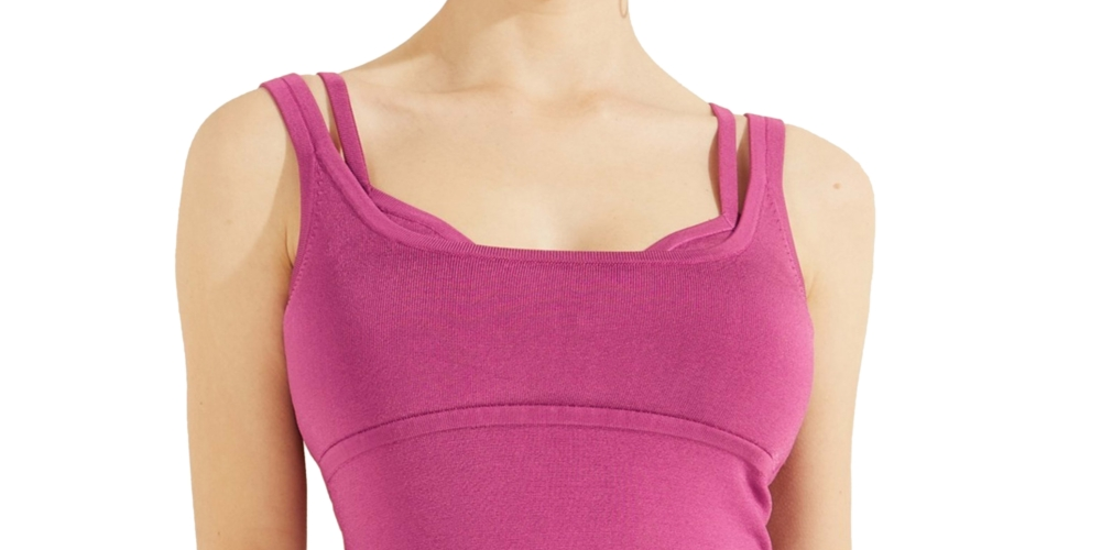 Vestido justo Gemma GUESS feminino roxo tamanho médio