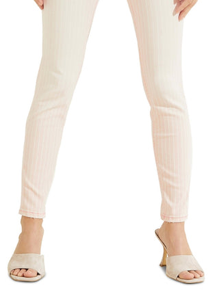 Calça jeans skinny listrada feminina GUESS 1981 rosa tamanho 30x29